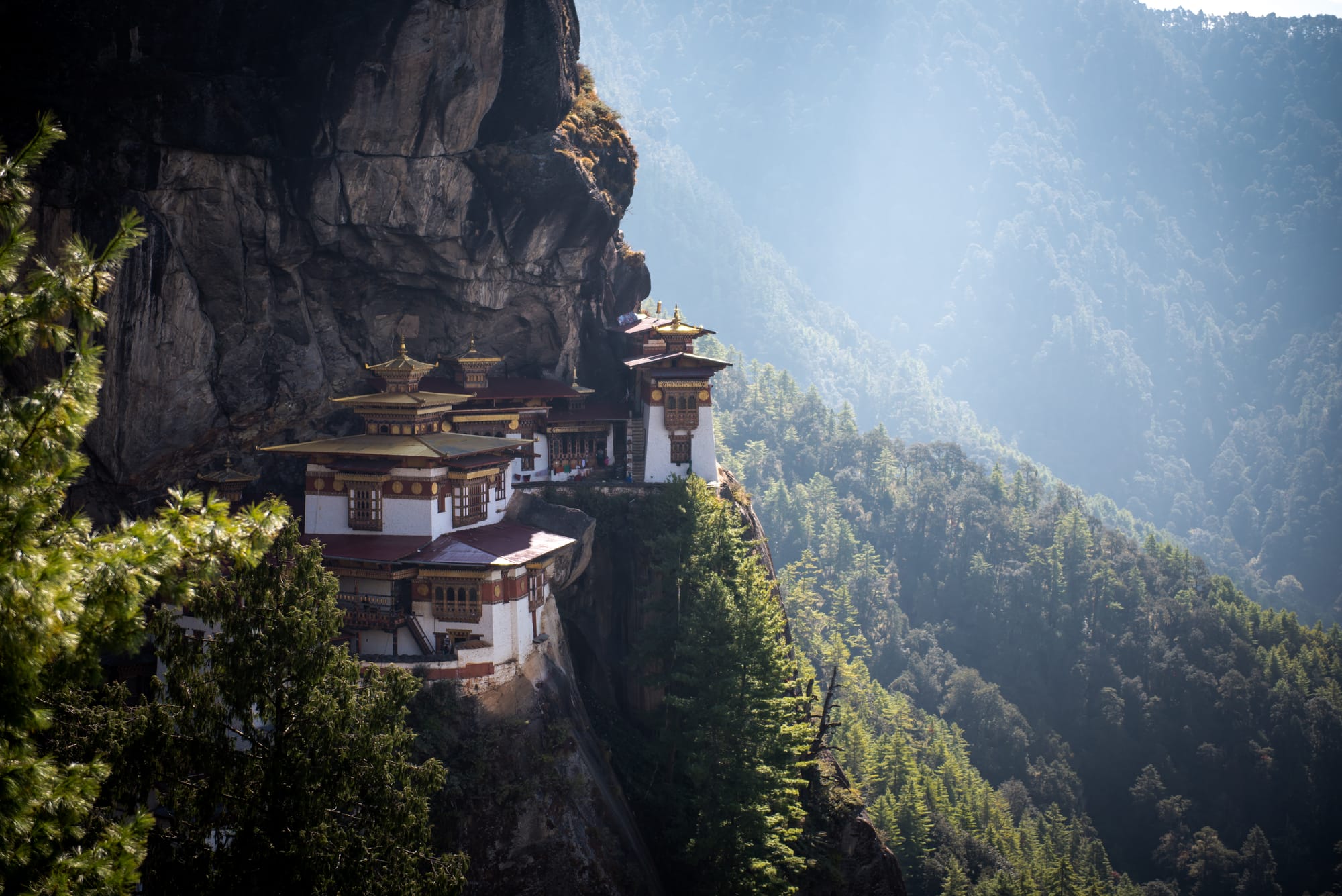 Paro Taktsang Tiger’s Nest Monastery Bhutan cliffside