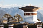 Dochula Pass Bhutan 108 chortens mountain view luxury travel